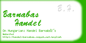 barnabas handel business card